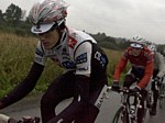 Andy et Frank Schleck pendant le Tour de Pologne 2008